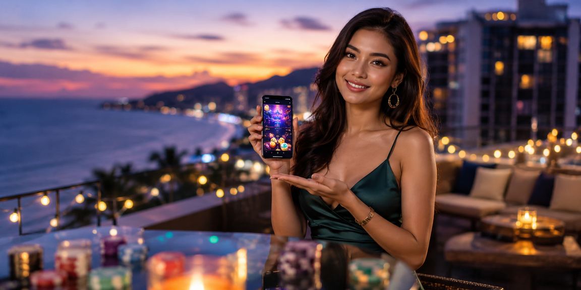 Paparan aplikasi kasino 20db pada telefon pintar